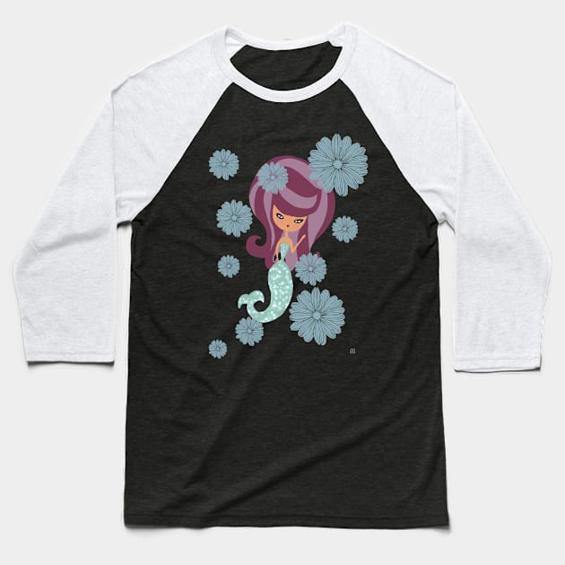 Little mermaid Baseball T-Shirt by nasia9toska